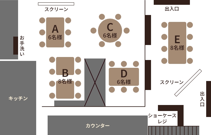 店内レイアウト